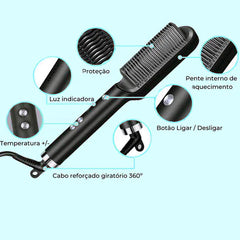 5-in-1 Straightening Brush-Straightens